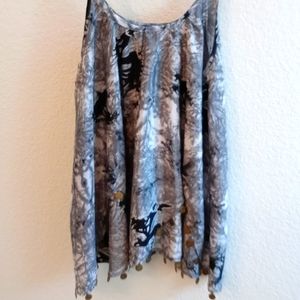 Bohemian top with metal detail